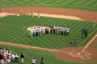 Eckersley greeted by his team mates.jpg